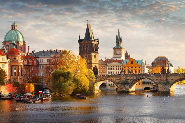 Максимилиан Дамико акварель Прага