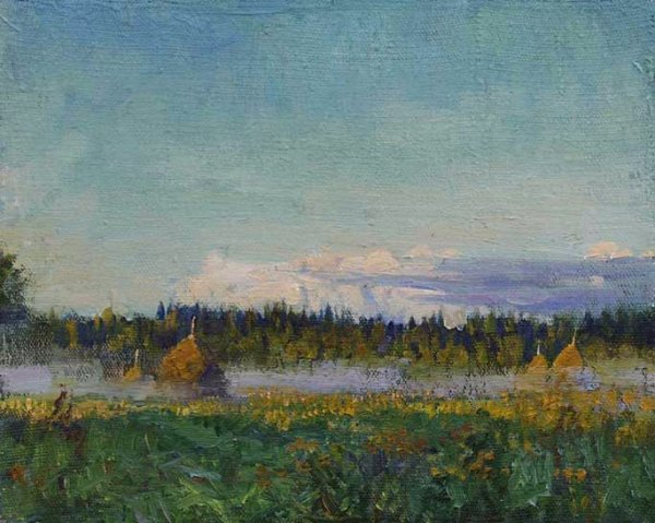 Пейзаж Абакумов этюды