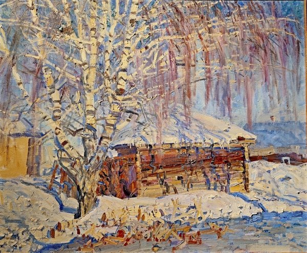 Абакумов живопись Михаил зима