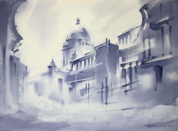 Венеция акварель