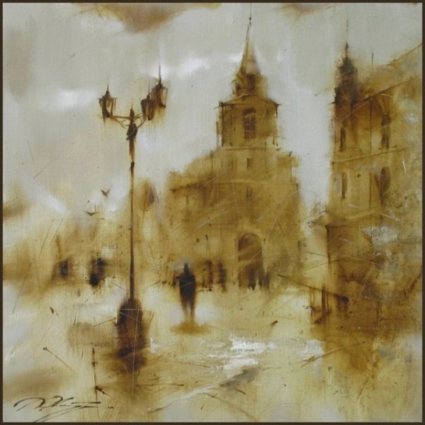 Горы акварелью лессировка