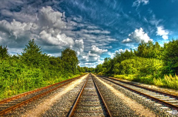 Железнодорожный пейзаж