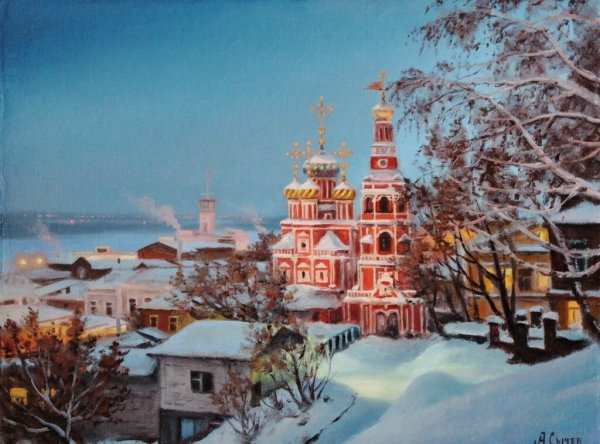 Волга пейзаж Нижний Новгород