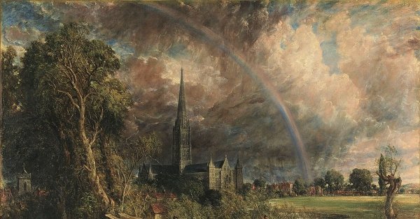 Джон Констебл вид на собор в Солсбери