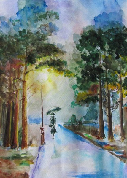 Пленэр воздушная перспектива