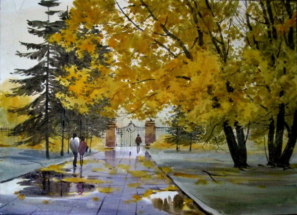 Илья Горгоц акварели