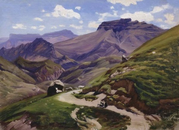 Н.Ярошенко "в горах Кавказа"