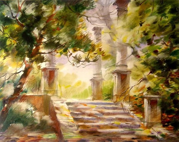 Виктор Зелик художник акварель