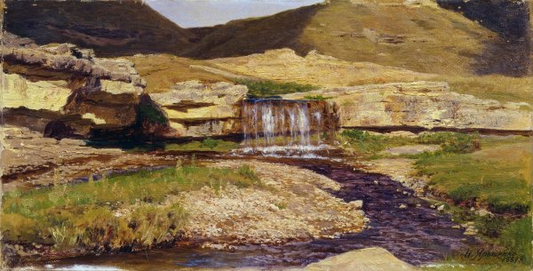 Ярошенко Николай Александрович Кисловодск. Водопад. 1889