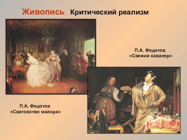 Федотов критический реализм картины