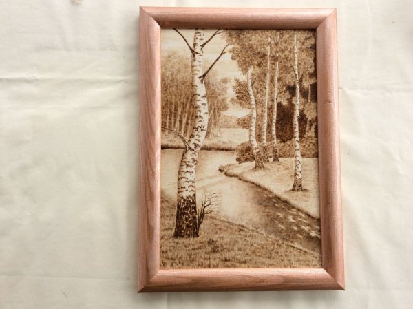 Пейзаж для выжигания