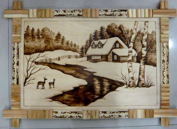 Картины для выжигания по дереву