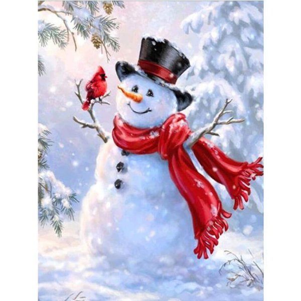 Художник Дона Гелсингер Снеговик