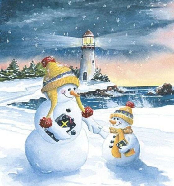 Зимняя обложка для фейсбука