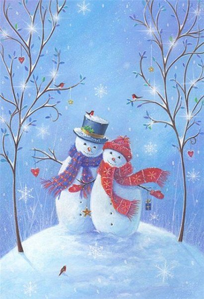 Зимняя сказка Снеговик