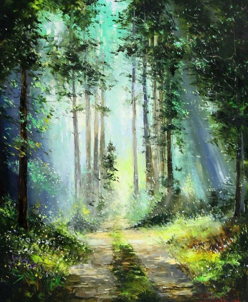 Глеб Голубецкий картины лес