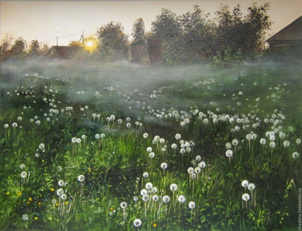 Летний деревенский пейзаж Наталья Шайкина