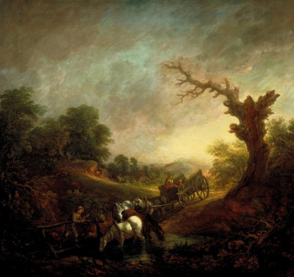 Пейзаж в Саффолке 1746-1750