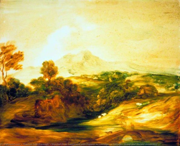 «Пейзаж с плотиной» (1750-1753) Томас Гейнсборо