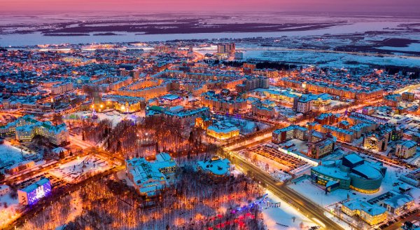 Ханты-Мансийск с высоты птичьего полета