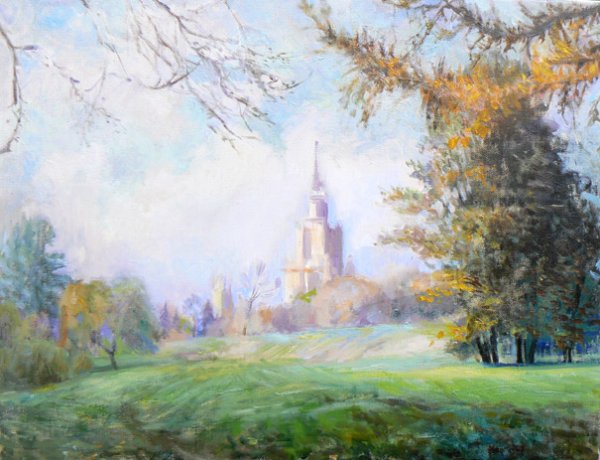 Москва маслом МГУ