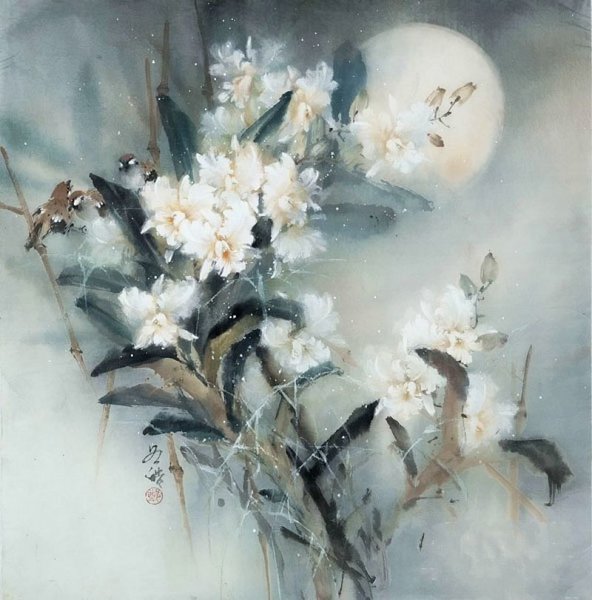 Китайский художник 除家泠, Chen Jialing (р. 1937)
