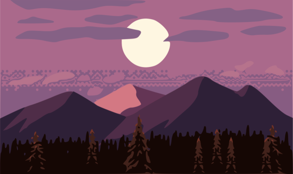 Пиксельный пейзаж