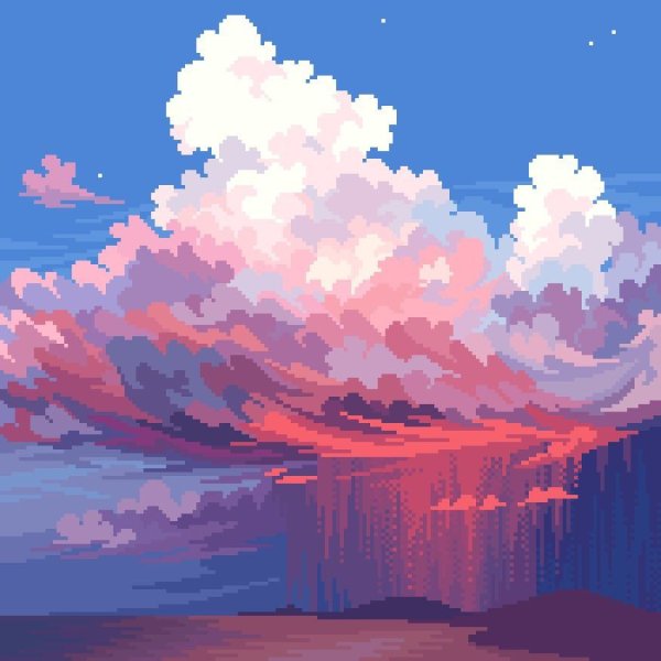 Пиксельный пейзаж