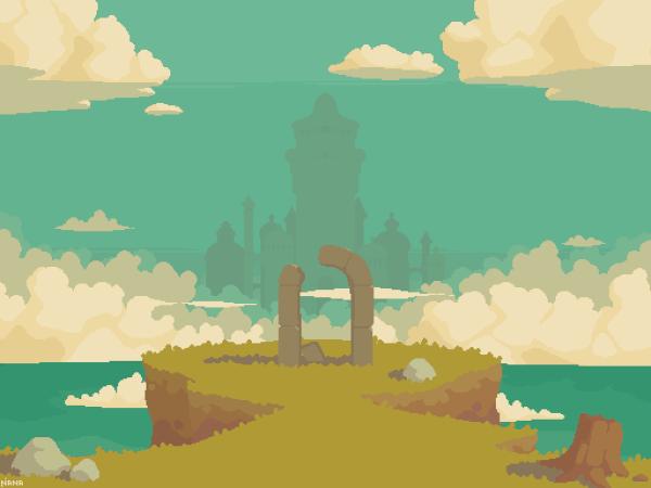 Пейзажи в пиксельном стиле