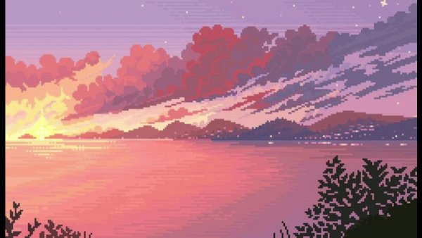 Пиксельное море