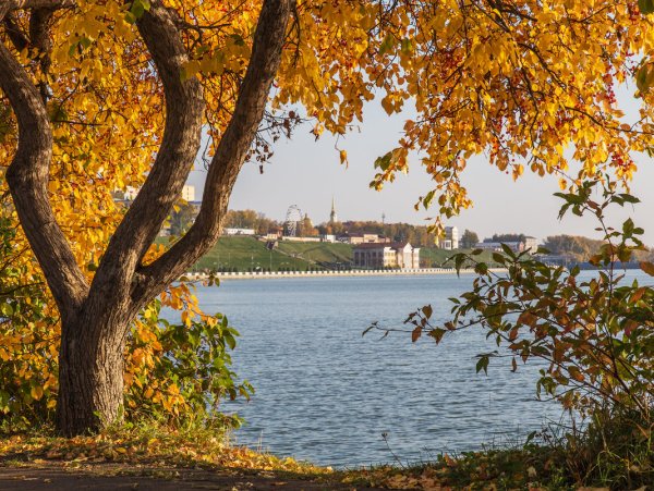 Ижевский пруд осенью
