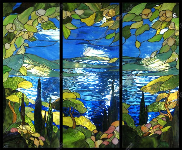 Витражи Светланы Михайловой пейзаж