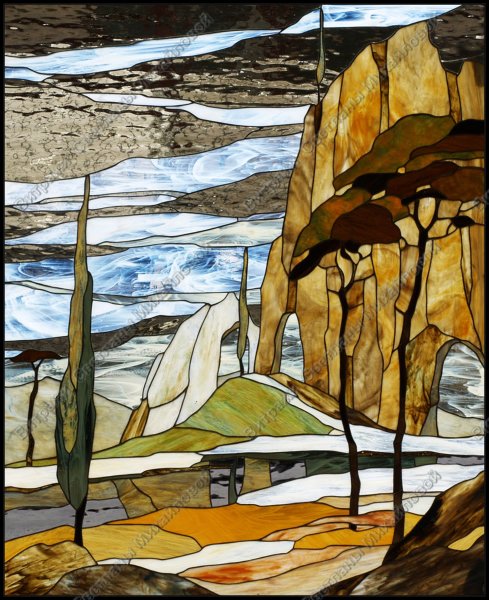 Витраж горы