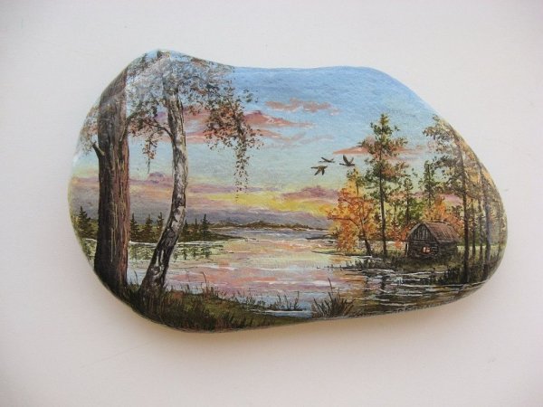 Пейзажи на камушках