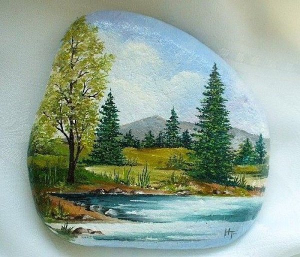 Пейзажи на камушках