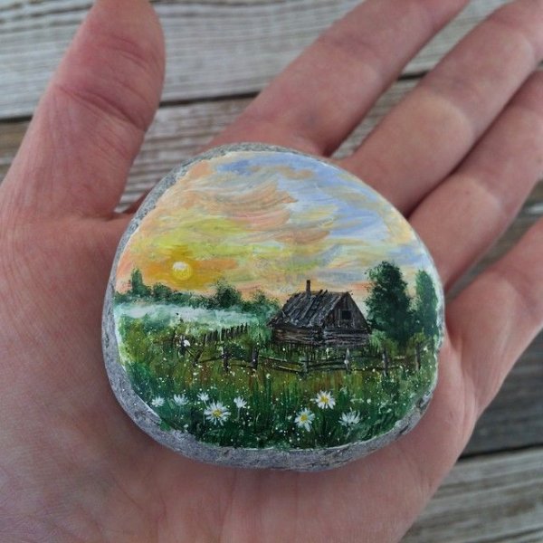 Пейзажи на камушках
