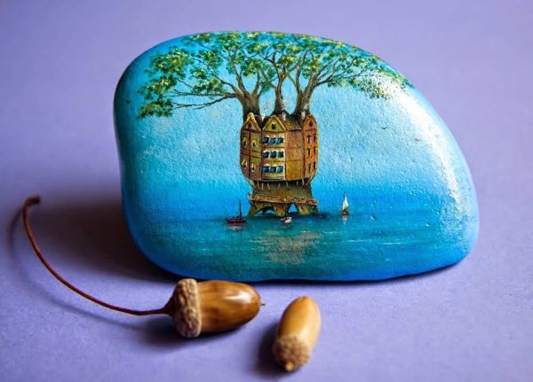 Пейзажи на гальке