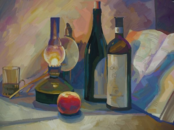 Гуашевая живопись натюрморты