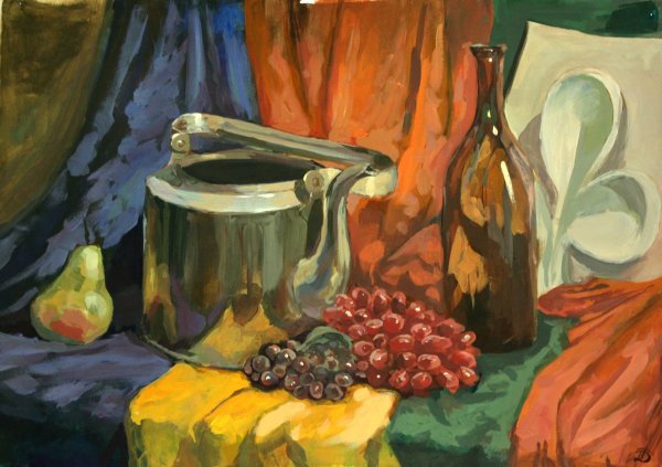 Махнев Юрий акварель натюрморт