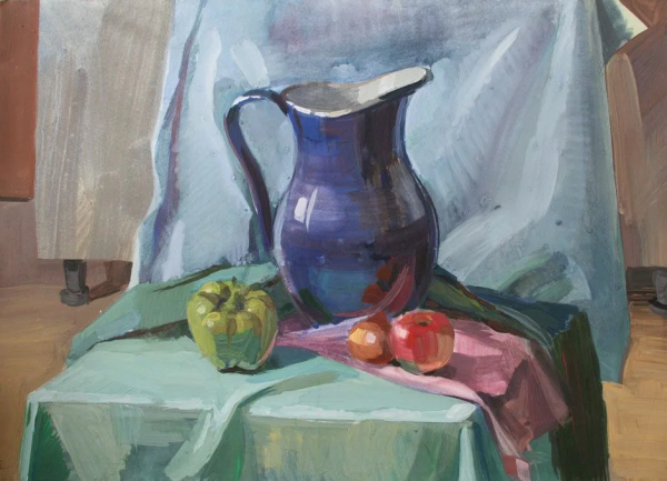 Натюрморт ДХШ гуашь Академический