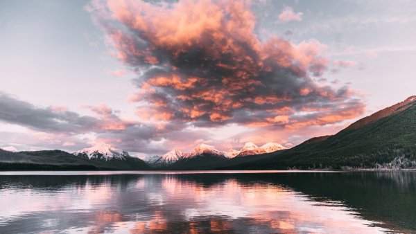 Озеро Макдональд Монтана США