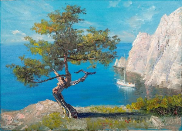 Сергей Свиридов "утро на мысе Айя. Крым"