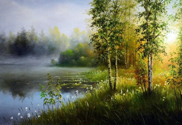 Художник Сергей Курицын Деревенские просторы