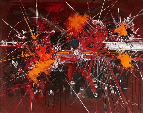 Жорж Матье картины ташизм