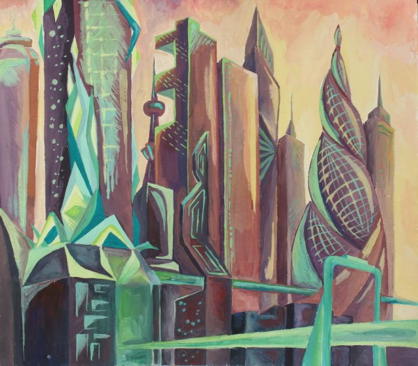 Композиция город