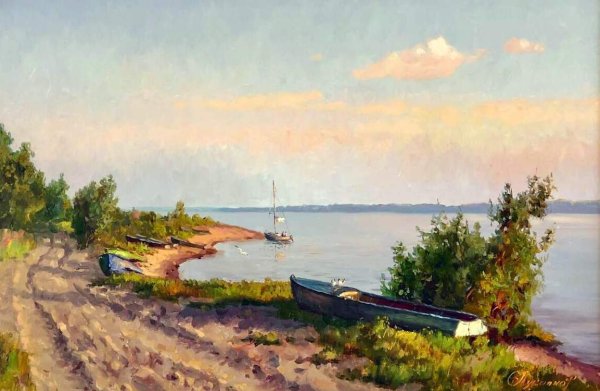 Художник Лукиянов Викентий Анатольевич зима