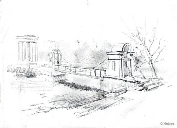 Аллея карандашом