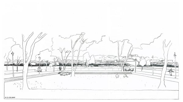 Парковая архитектура рисунки