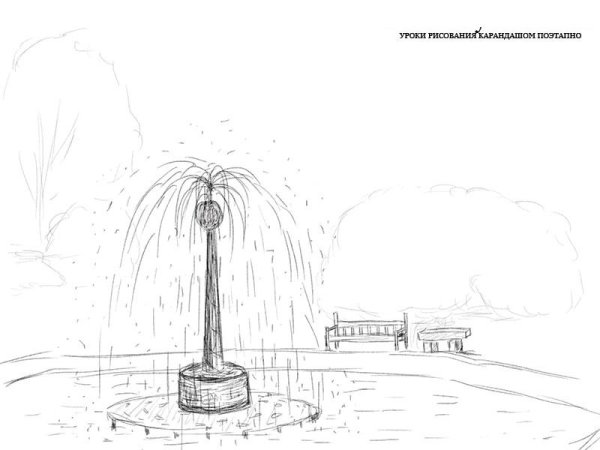 Рисунки карандашом природа