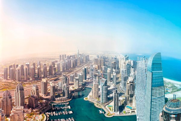 Дубаи панорамный снимок